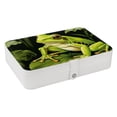 thumbnail image 1 of Frog Travel Jewelry Organizer Storage Box Bracelet Holder, PU Leather with Removable Compartment, Portable, 1 of 6