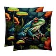 thumbnail image 1 of Frog with Unique Patterns - Set of 2 for Pillows Covers - Available in 16x16, 18x18, 20x20 Inches - Great for Throw Pillow Covers - Versatile for Various Occasions, 1 of 6