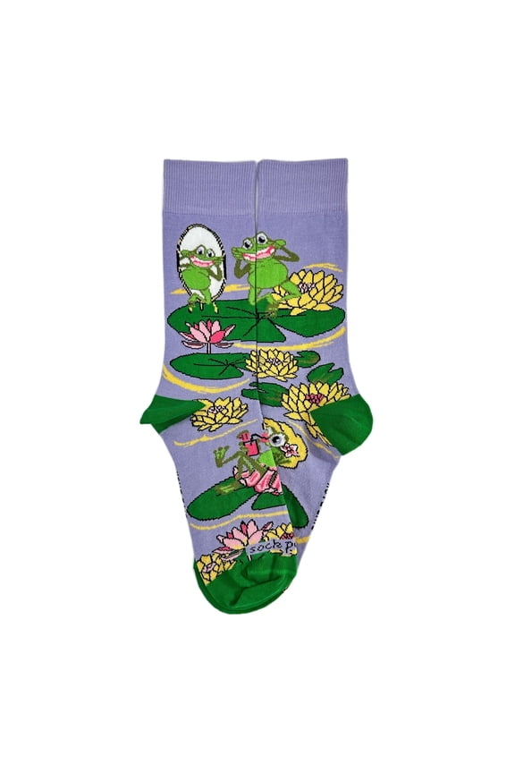 Frog Vanity Socks from the Sock Panda (Adult Medium - Women's Shoe Sizes 5-10)
