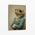 Frog Protrait Frog Vintage Portrait Wall Art Print, Whimsical Animal Decor - Walmart.com