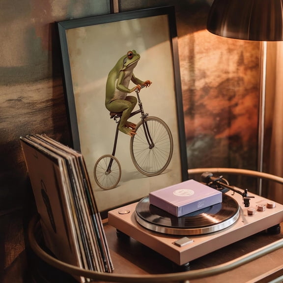 Frog Wall Art, Quirky Poster, Unusual Wall Poster, Poster, 16x24 UNFRAMED