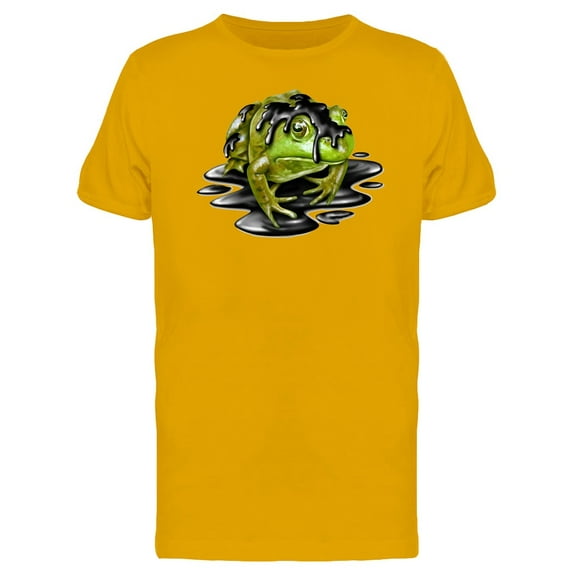 Frog With Oil T-Shirt Men -Image by Shutterstock, Male x-Large