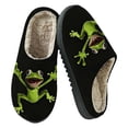 thumbnail image 1 of Frog Women Men Memory Foam Fuzzy Slippers Warm Indoor Outdoor House Shoes, 1 of 9