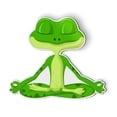 thumbnail image 1 of Frog Yoga Namaste Om Meditating - 5" Magnet for Car Locker Refrigerator, 1 of 1