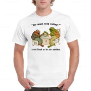 Frog and Toad Eating Cookies Vintage Childrens Book T-shirt up to size 5XL.