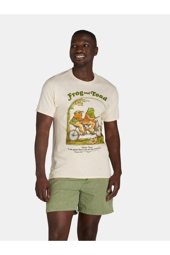 Frog and Toad Men's & Big Men's Cotton Graphic Print Tee, Sizes S-3XL