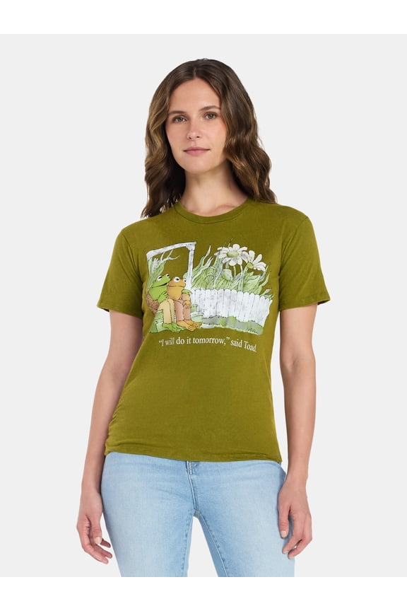 Women's Tomorrow Graphic Tee with Short Sleeves, Sizes XXS-XXL