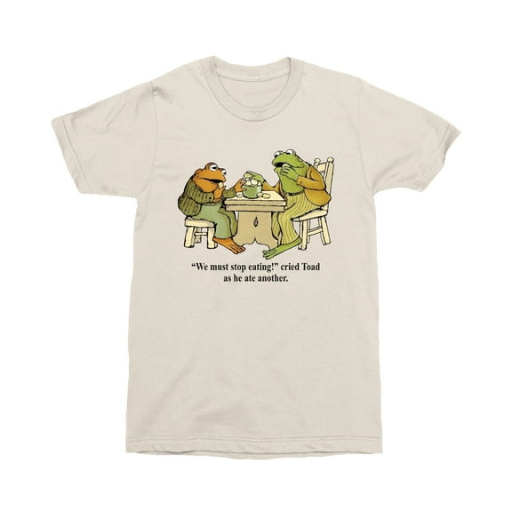 Frog and Toad We Must Stop Eating Tan Graphic T-Shirt - Medium