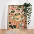 thumbnail image 1 of Frog in Bathtub Japanese Toad Aesthetic Wall Picture, Unframed Paper Poster 16x20in, 1 of 4