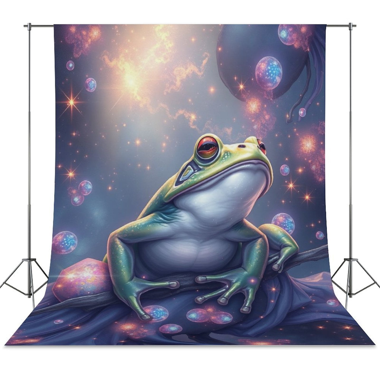 Frog in The Pond Party Backdrop Birthday Decoration Backgrounds for ...