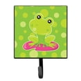 thumbnail image 1 of Frog on Lily Pad Green Polkadots Leash or Key Holder, 1 of 1