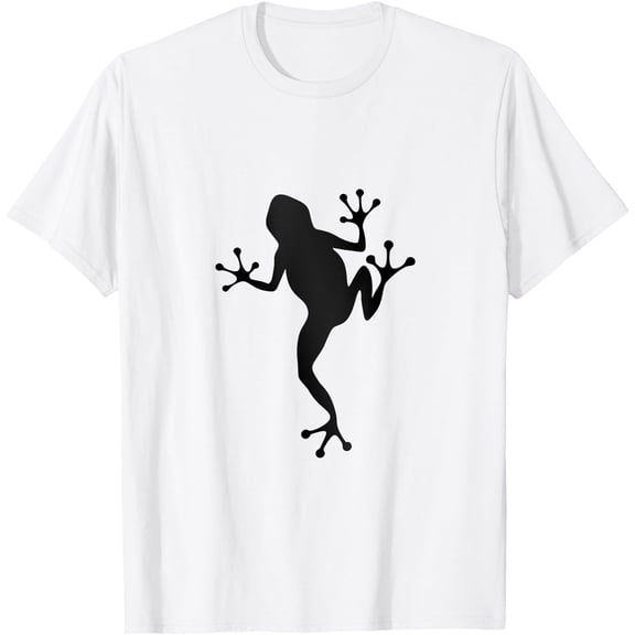Frog silhouette Unisex T-Shirt for Men Women Kids