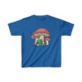 thumbnail image 1 of Frog with Mushroom House Cute Cottagecore Aesthetic Kids T-Shirt, 1 of 2