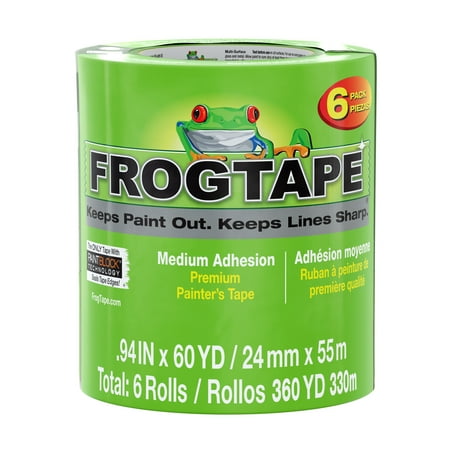 FrogTape 0.94 in. x 60 yd. Green Multi-Surface Painter's Tape, 6 Rolls