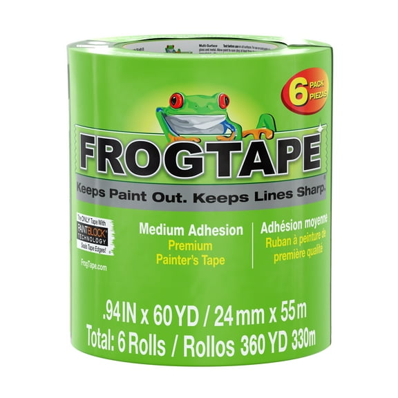 FrogTape 0.94 in. x 60 yd. Green Multi-Surface Painter's Tape, 6 Rolls