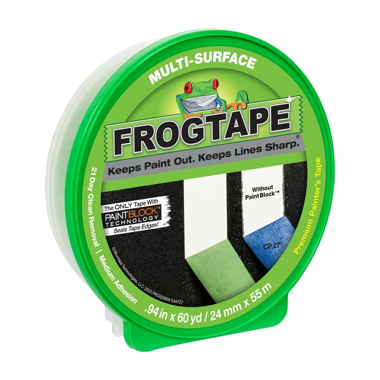 FrogTape 0.94 in. x 60 yd. Green Multi-Surface Painter's Tape FrogTape 0.94 in. x 60 yd. Green Multi-Surface Painter's Tape