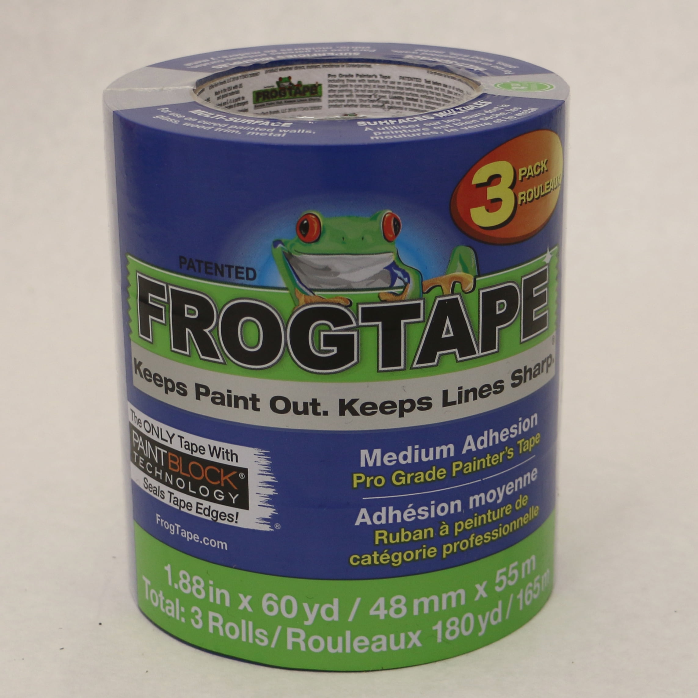Shurtape CP-130 FrogTape Brand Pro Grade Painter's Tape: 2 in x 60 yds. (Blue) *3-pack