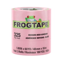 FrogTape® 325 Pink 1.88 in. x 60 yd. Performance Grade High Temperature, Medium-High Adhesion Masking Tape, 3 Rolls