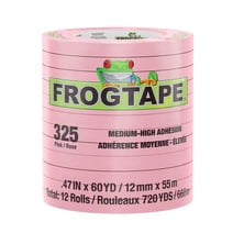 FrogTape® 325 Pink .47 in. x 60 yd, High Temperature Performance Masking Tape, 12 Rolls