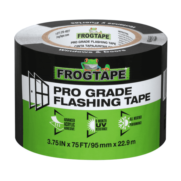 FrogTape Pro Grade 3.75 in. W X 75 ft. L Tape Flashing Tape Black