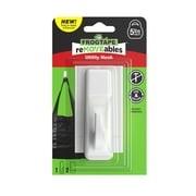 FrogTape reMOVEables Large White Utility Hook, 1 Hooks and 2 Adhesive Strips