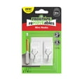 thumbnail image 1 of FrogTape reMOVEables Medium White Wire Hooks, 2 Hooks and 4 Adhesive Strips, 1 of 12