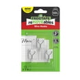 thumbnail interactive-video image 1 of FrogTape reMOVEables Small White Wire Hooks, 3 Hooks and 4 Adhesive Strips, 1 of 13