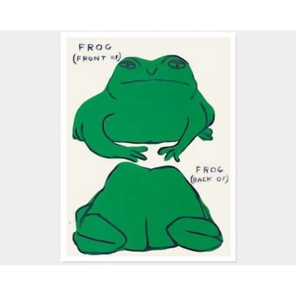 Frogfront Of Frogback Of Print Poster, Poster Only