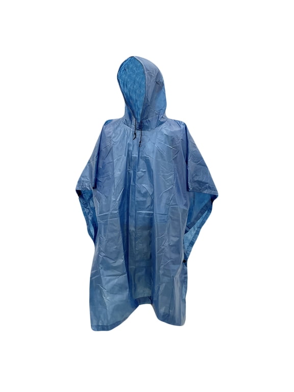 Adult Emergency Poncho, Lightweight & Breathable Raincoat, One-Size