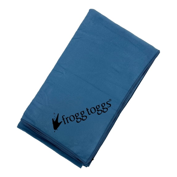 Frogg Toggs Camp Beach Towel, Soft and Absorbent Microfiber Towel with Zippered Bag, 35” x 62”, Spring Lake