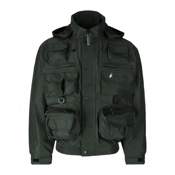 Frogg Toggs Cascades Sportsman’s Pack Waterproof Jacket for Men, Forest Green, Size MD