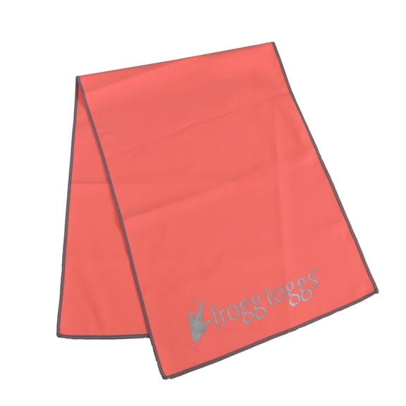 Frogg Toggs Chilly Pad PRO Microfiber Towels, Cooling Comfort Face Towels, Coral, 33" x 10.5"