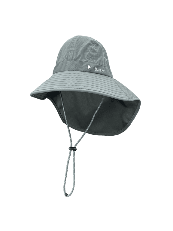 Chilly Pro Sun Shade Hat, Cooling Sun Hat with Nape and Adjustable Strap, Gray