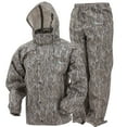 thumbnail image 1 of Frogg Toggs Classic 2-Piece All-Sport Rain Suit, Waterproof Rain Gear for Men, Mossy Oak Bottomland, 2x, 1 of 6