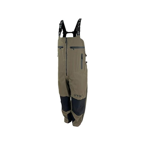 Frogg Toggs Men's FTX Elite Rain Bibs, Waterproof Pants Waders for Men, Brown and Stone, Extra Large