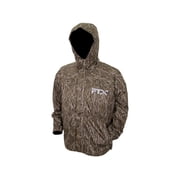 Frogg Toggs FTX Lite Rain Jacket for Men with 10K Water Holdout & MVTR Breathability, Mossy Oak Bottomland, Large