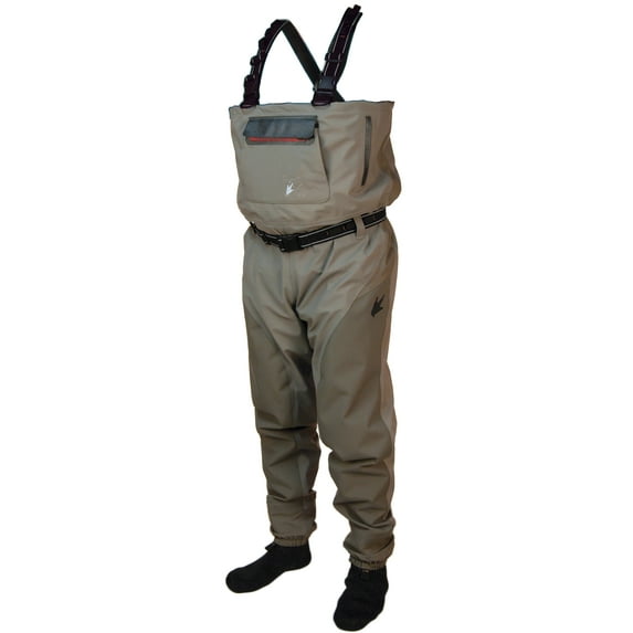 Frogg Toggs Men's Anura II Stocking Foot Chest Wader - Size 2XS, Beige/Khaki