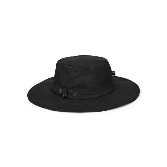 Frogg Toggs Men’s Boonie Sun Hat, Breathable and Waterproof Bucket Hat with Adjustable Shock Cord, Black