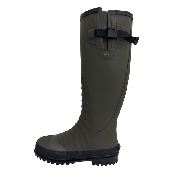 Frogg Toggs Cascades Rubber Knee Boots for Men, Work Boots with Steel Shank, Green, Size 9