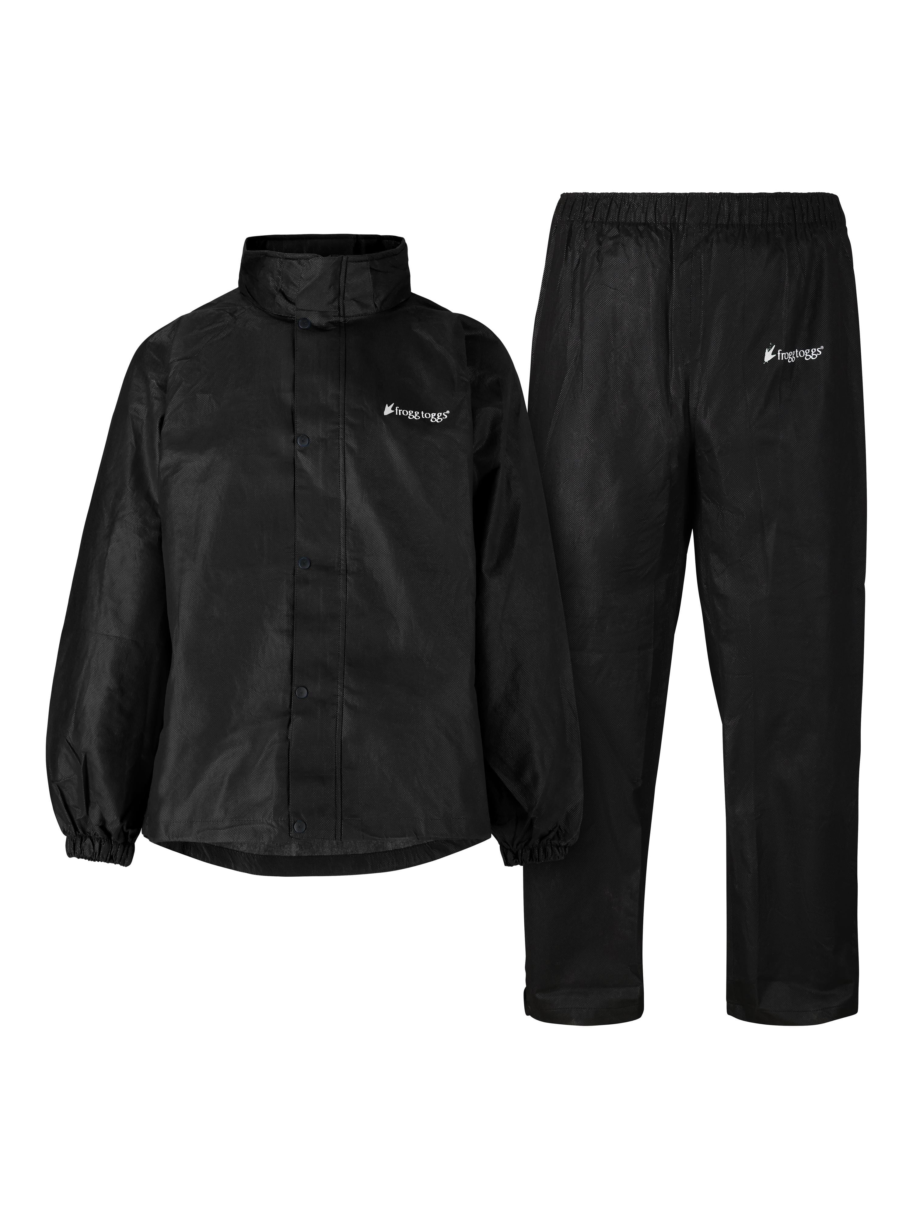 Frogg Toggs Classic All-Sport Rain Suit, Black (Men's)
