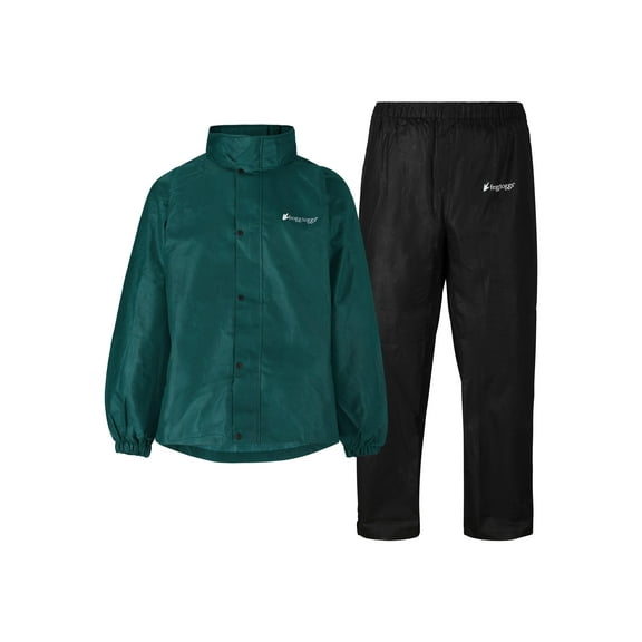Frogg Toggs Classic All-Sport Rain Suit, Dark Green and Black (Men's)