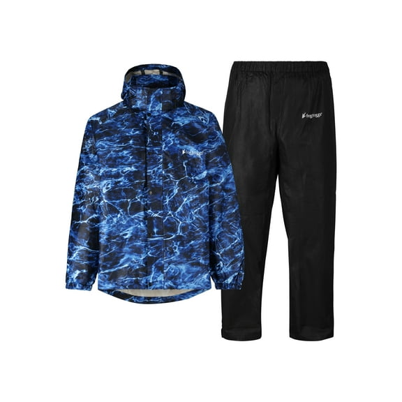 Frogg Toggs Classic All-Sport Rain Suit, Mossy Oak Elements Marlin and Black (Men's)