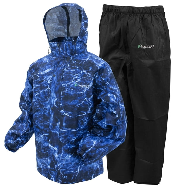 Frogg Toggs Men's Classic AllSport Rain Suit MO Blue Marlin/Black