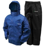 Frogg Toggs Men's Classic All-Sport Rain Suit  | Royal Blue / Black Pants | Size 2X