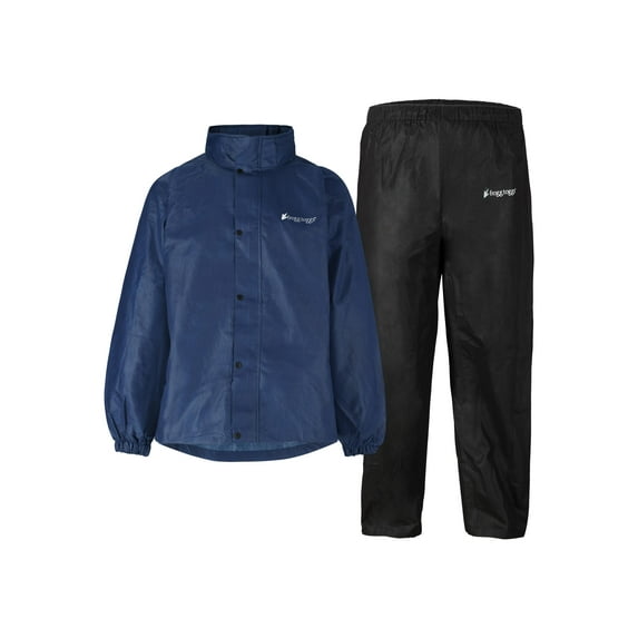 Frogg Toggs Classic All-Sport Rain Suit, Royal Blue and Black (Men's)