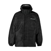 Frogg Toggs Classic Pro Action Rain Jacket for Men, Waterproof Jacket w/ E-X Push Hood, Black, XLarge