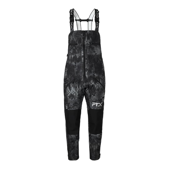 Frogg Toggs Men's FTX Armor Waterproof Fishing Bibs with Reinforced Knees, Chest Waders Fit, Kryptek Typhon, Medium