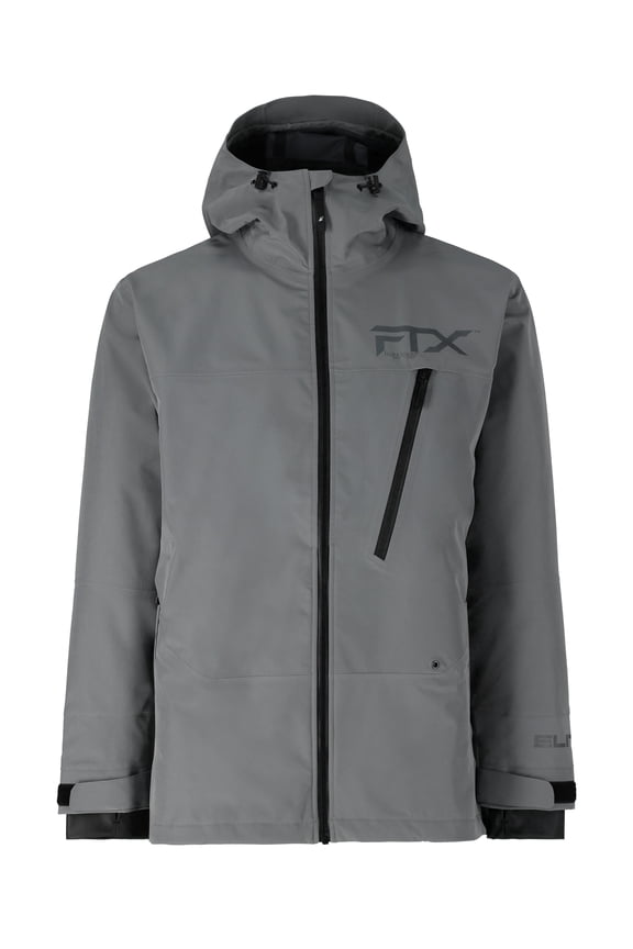 Men's FTX Elite Rain Gear Wading Jacket, Waterproof Rain Jacket with Hood, Gray, 2XL