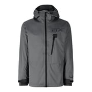 Frogg Toggs FTX Lite Rain Jacket for Men, Waterproof Rain Gear with 4-Way Stretch, Gray, 2XL