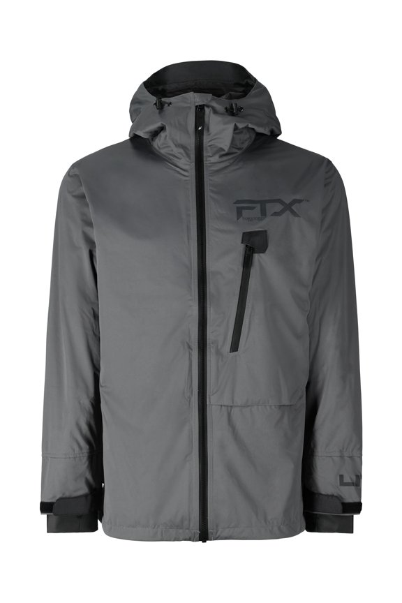 FTX Lite Rain Jacket for Men, Waterproof Rain Gear with 4-Way Stretch, Gray, 3XL